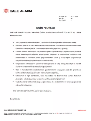 Kalite Politikası